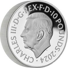 10 Pounds - Charles III Paul McCartney, Silver Piedfort