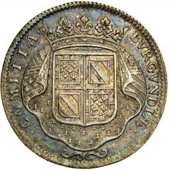 Jeton - Louis XIV - États de Bourgogne - Décès d’Henri-Jules de Bourbon, cinquième prince de Condé argent