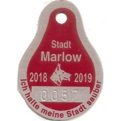 Dog Tax Token Marlow 2018-2019