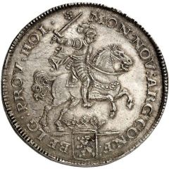 Ducaton `Silver Rider` Amsterdam; piedfort of double weight