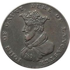 1/2 Penny Lincolnshire - Sleaford / John of Gaunt