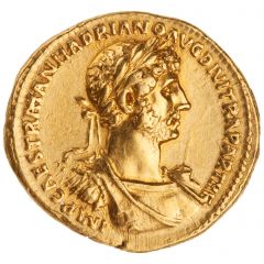 Aureus - Hadrian DIVI NER NEP P M TR P COS ORIENS, Sol