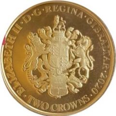 2 Crowns - Elizabeth II Let us remember, Gold