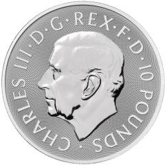 10 Pounds - Charles III Morgan Le Fay; 10 oz Fine Silver