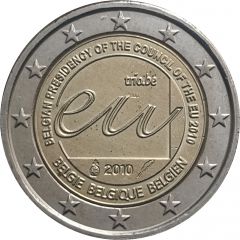 2 Euros - Albert II Belgian Presidency of the European Union