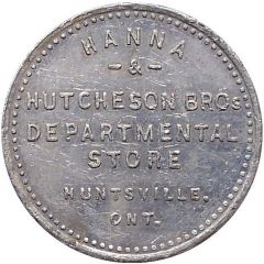 50 Cents - Hanna & Hutcheson Bros. Huntsville, Ontario