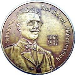 Medal - Schipionier Toni Schruf