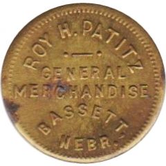 5 Cents - Roy H. Patitz Bassett, Nebraska