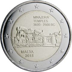 2 Euros Mnajdra Temples