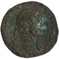 Sestertius - Hadrian P M TR P COS III EXPED AVG S C
