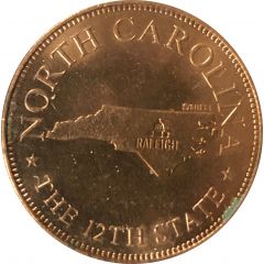 Token - Shell’s States of the Union Coin Game, Version 1 North Carolina
