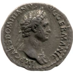 Denarius - Domitian P M TR POT III IMP V COS X P P