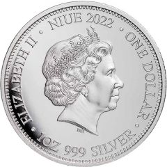 1 Dollar - Elizabeth II Shark vs. Crocodile