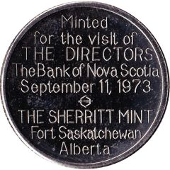 Sherritt Mint Medallion - Bank of Nova Scotia Directors` Visit
