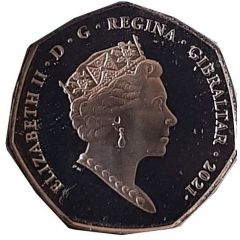 50 Pence - Elizabeth II Guess How Much I Love You, Colored