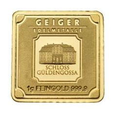 1 Gram Gold Geiger - Square Bar