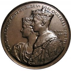 Medal - George VI and Elizabeth Coronation Britannia