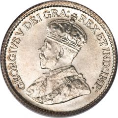 5 Cents - George V with DEI GRATIA
