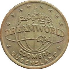 Token - Dreamworld - Coomera, Queensland No Cash Value, Brass