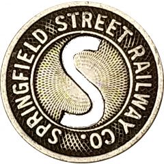 1 Fare - Springfield Street Railway Co. Springfield, Massachusetts
