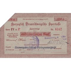 150 Mark Herzogliche Sparkasse