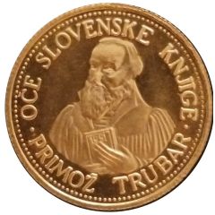 Medal - Great men od Slovenia Primož Trubar