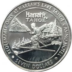 7 Dollars Silver Strike Token Harrah`s Lake Tahoe