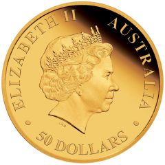 50 Dollars - Elizabeth II 4th Portrait - Kangaroo - Gold Bullion Coin