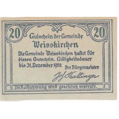 20 Heller Weissenkirchen 1920