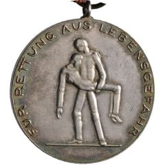 Award medal for saving a life - Wilhelm II