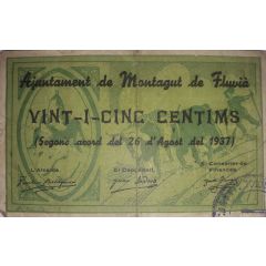 25 Céntimos Montagut de Fluvià