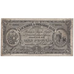 1 Pound Lancashire and Yorkshire Bank