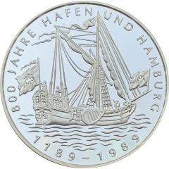 Medal - 800 Years of the port of Hamburg