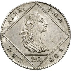20 Kreuzers - Christian Frederick Charles Alexander