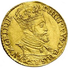 1 Gold Real - Philip II without ANG