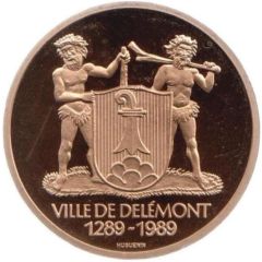 700 years of the town of Delémont bronze