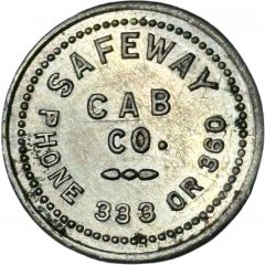 15 Cents - Safeway Cab Co. Oskaloosa, Iowa