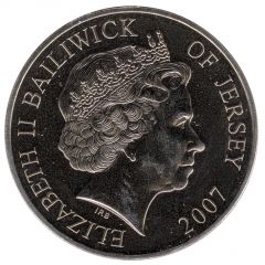 5 Pounds - Elizabeth II Diamond Wedding - Elizabeth and Philip 2007