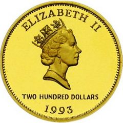 200 Dollars - Elizabeth II Bermuda Coinage