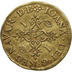 Gold Ecu - Joan of Albret