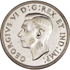 1 Dollar - George VI with IND:IMP: