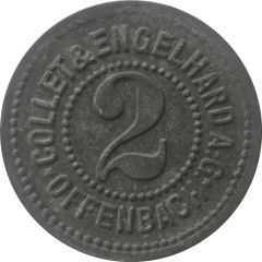 2 Pfennig - Offenbach Collet and Engelhard A.G.