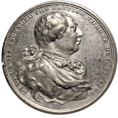 Medal - George III King death, Allegory Matthew 25:21