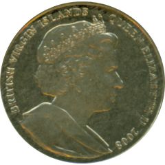 1 Dollar - Elizabeth II Queen Elizabeth I - Between Pillars