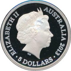 5 Dollars - Elizabeth II 4th Portrait - Centenary of Canberra - Silver Proof