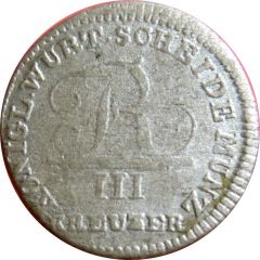 3 Kreuzers - Frederick I