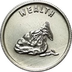 Token - Wealth Christmas Pudding Coins