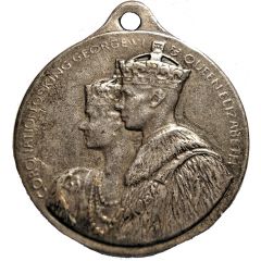 Medallion - George VI and Elizabeth Coronation Britannia