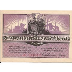 100 000 Mark Braunkohlenwerke Borna