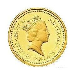 15 Dollars - Elizabeth II 3rd Portrait - Australian Nugget - Gold Proof